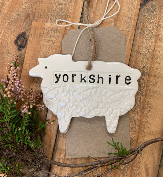 Yorkshire Sheep Ceramic Decoration