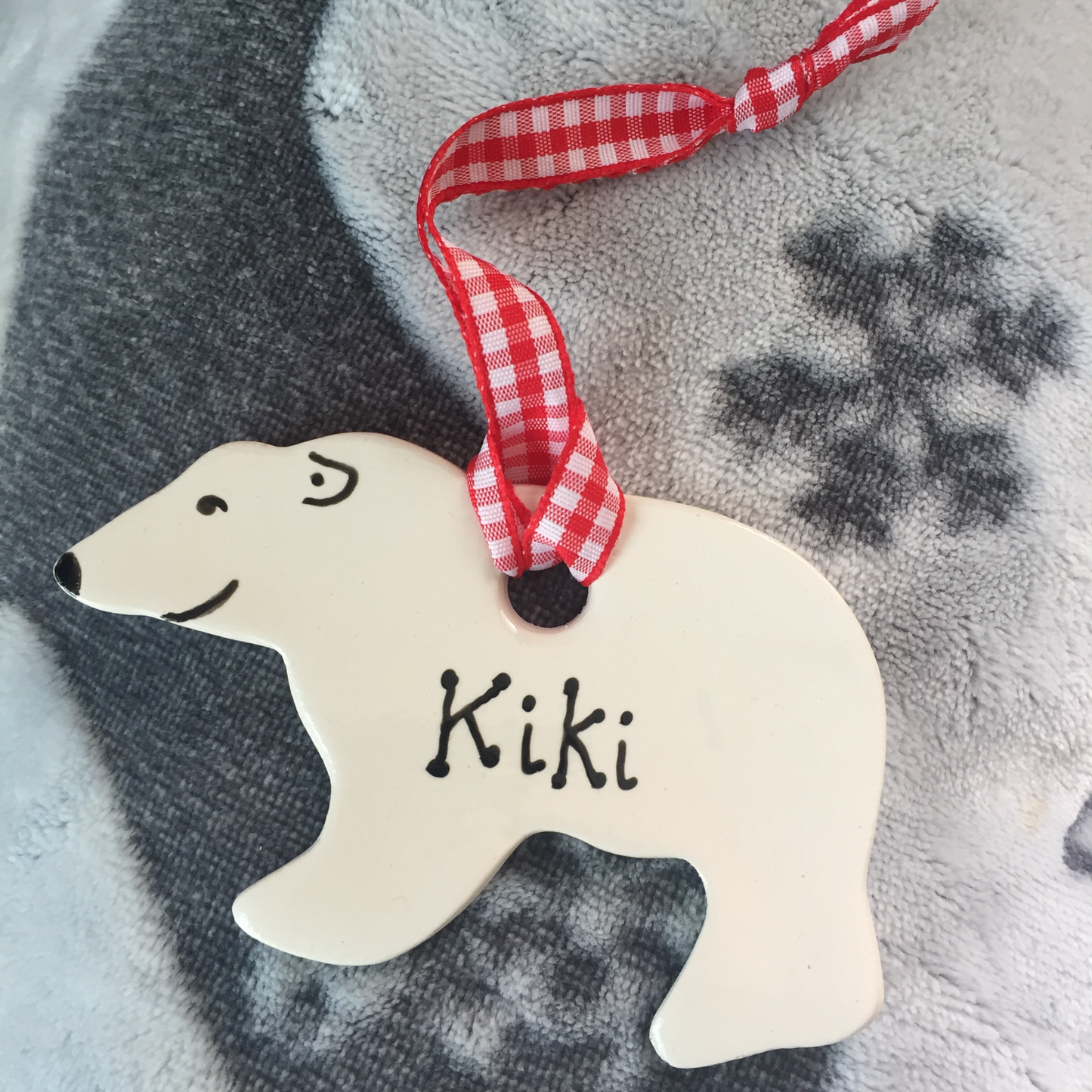 Personalised Polar Bear Decoration - Joy Impressions
